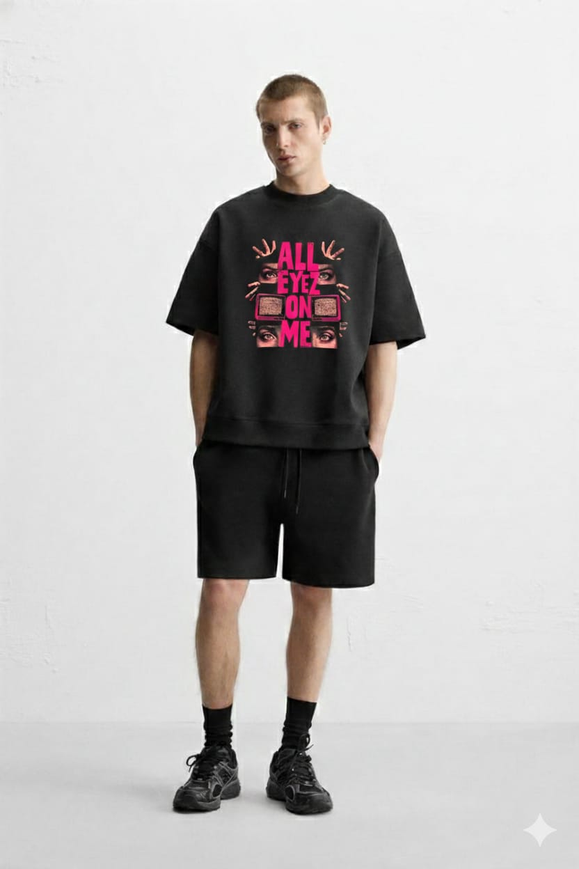 ALL EYEZ ON ME – Oversized Streetwear T-Shirt