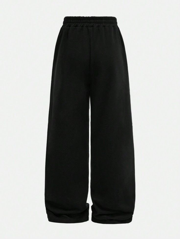 UNISEX BLACK BAGGY CARGO