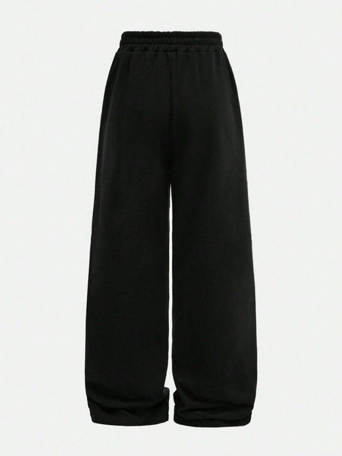 UNISEX BLACK BAGGY CARGO